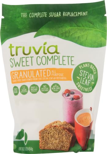 Truvia erythritol chicory fiber stevia blend composition