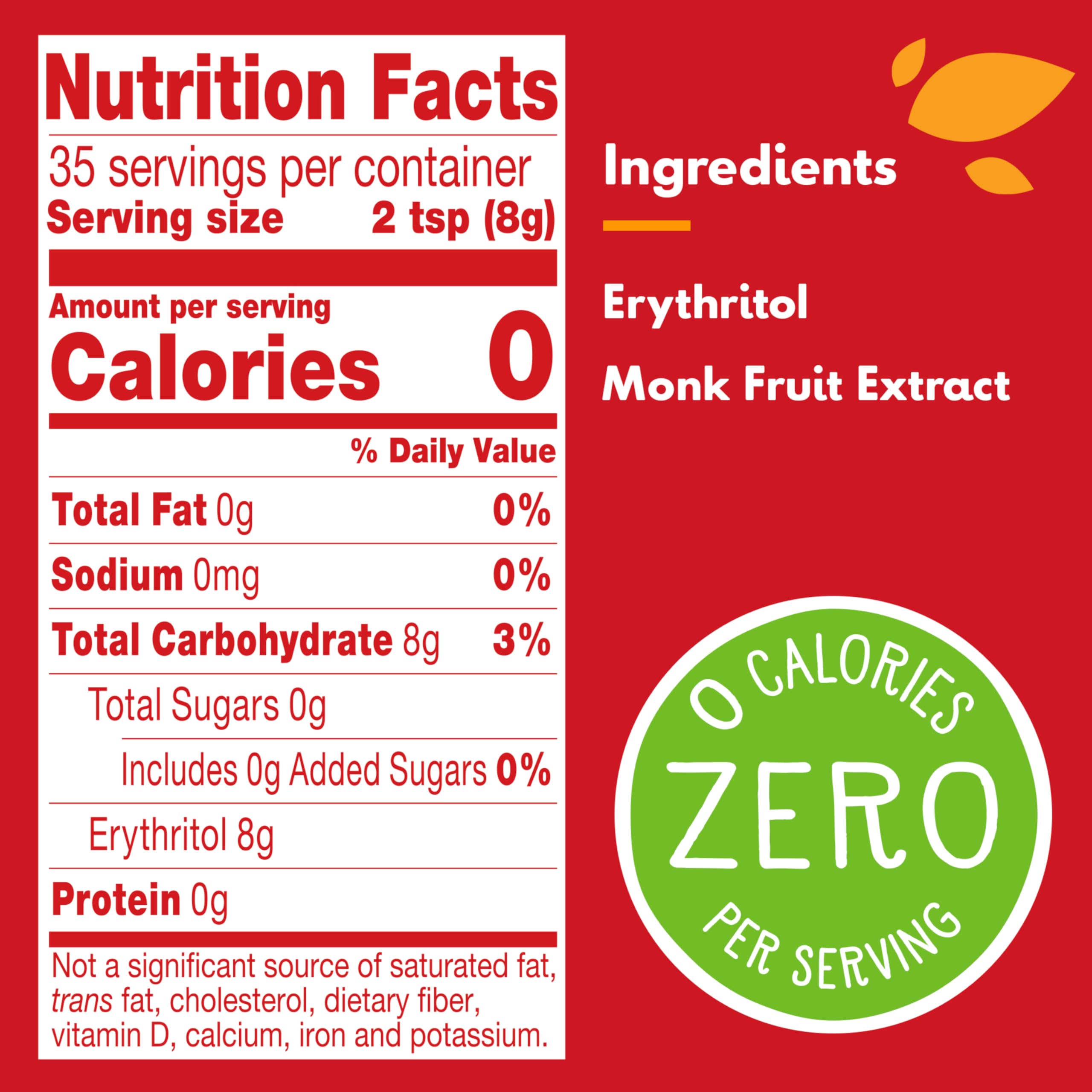 Truvia Monk Fruit Spoonable Jar on kitchen counter for convenient calorie-free sweetness