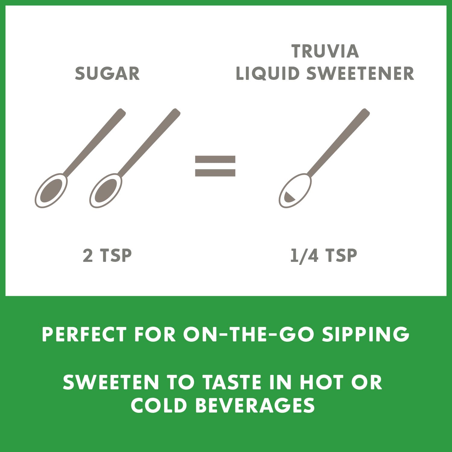 Non-GMO, gluten-free Truvia liquid sweetener suitable for sugar-free recipes.