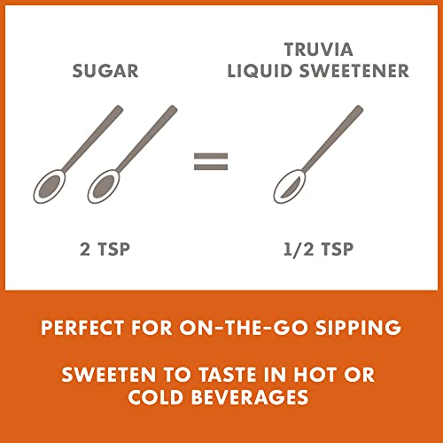 Truvia on-the-go bottle in a bag for quick sweetness anywhere.