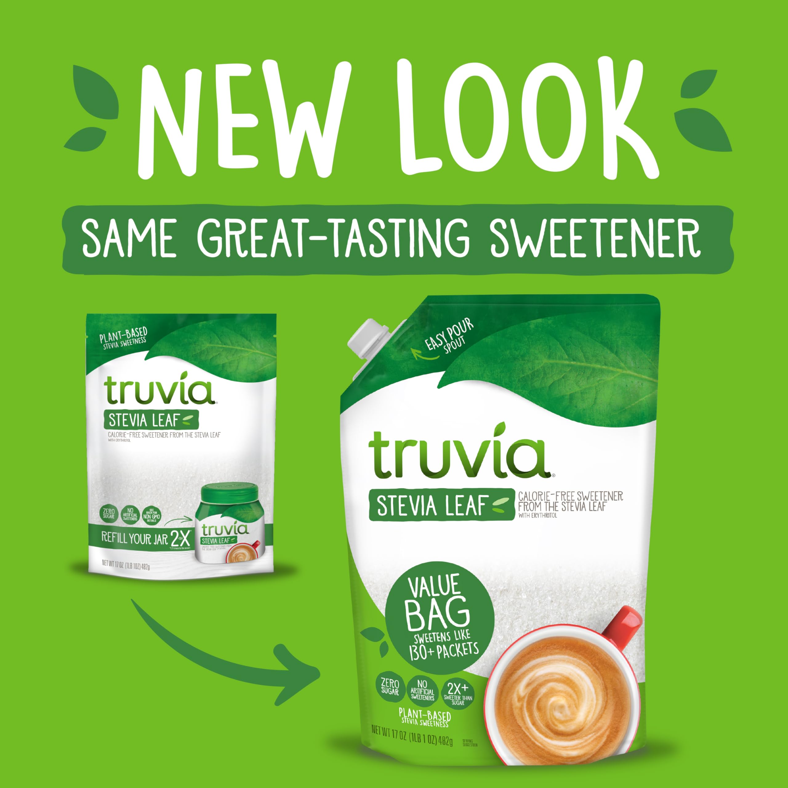 Truvia Original in a tea cup demonstrating versatile use