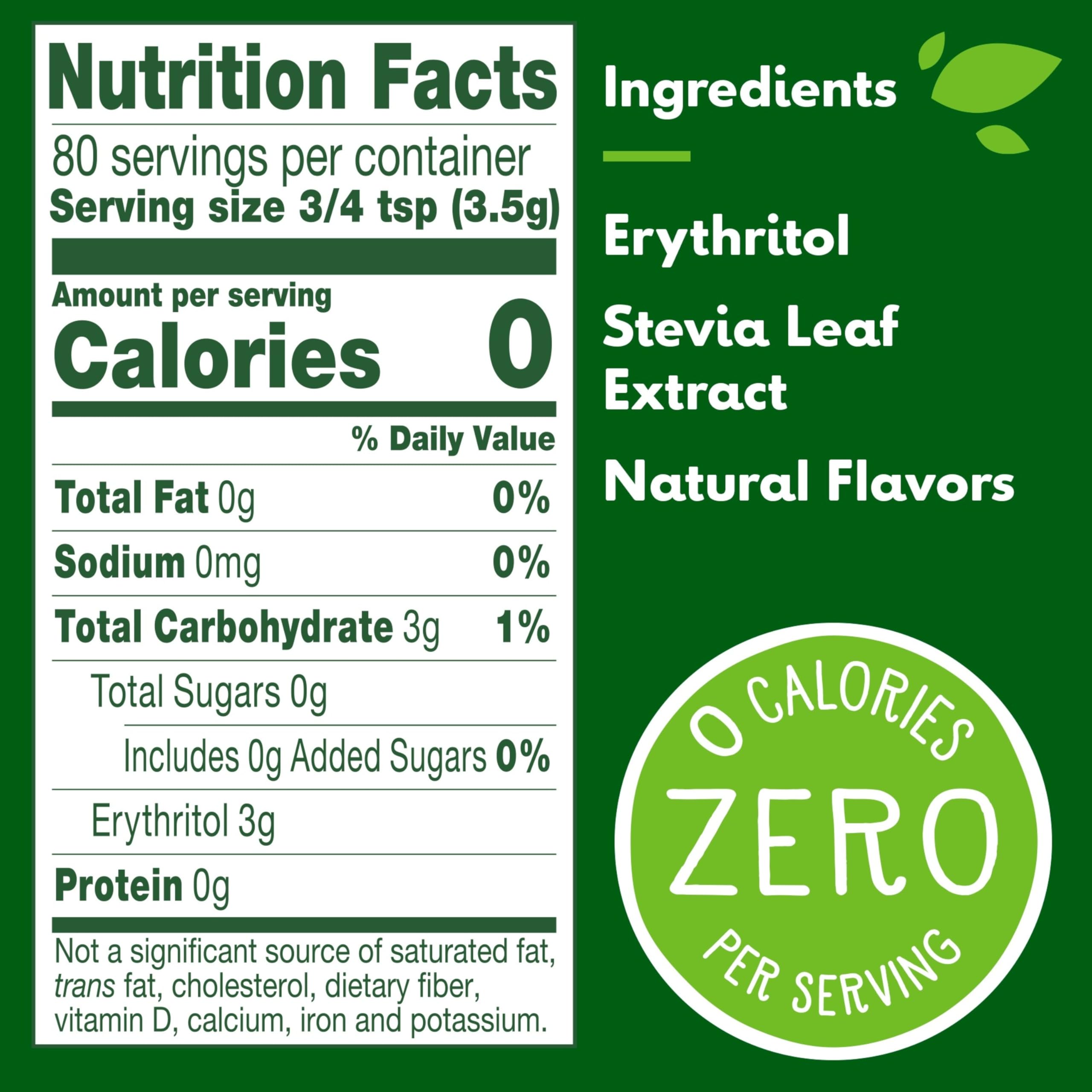 Truvia spoonful jar visible for easy portion control.