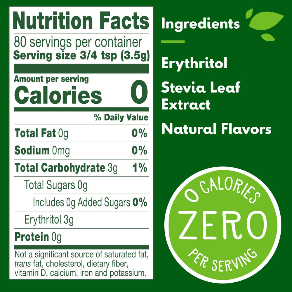 Truvia spoonful jar visible for easy portion control.