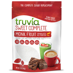 Truvia Sweet Complete bag-front showcasing calorie-free sweetness for baking.
