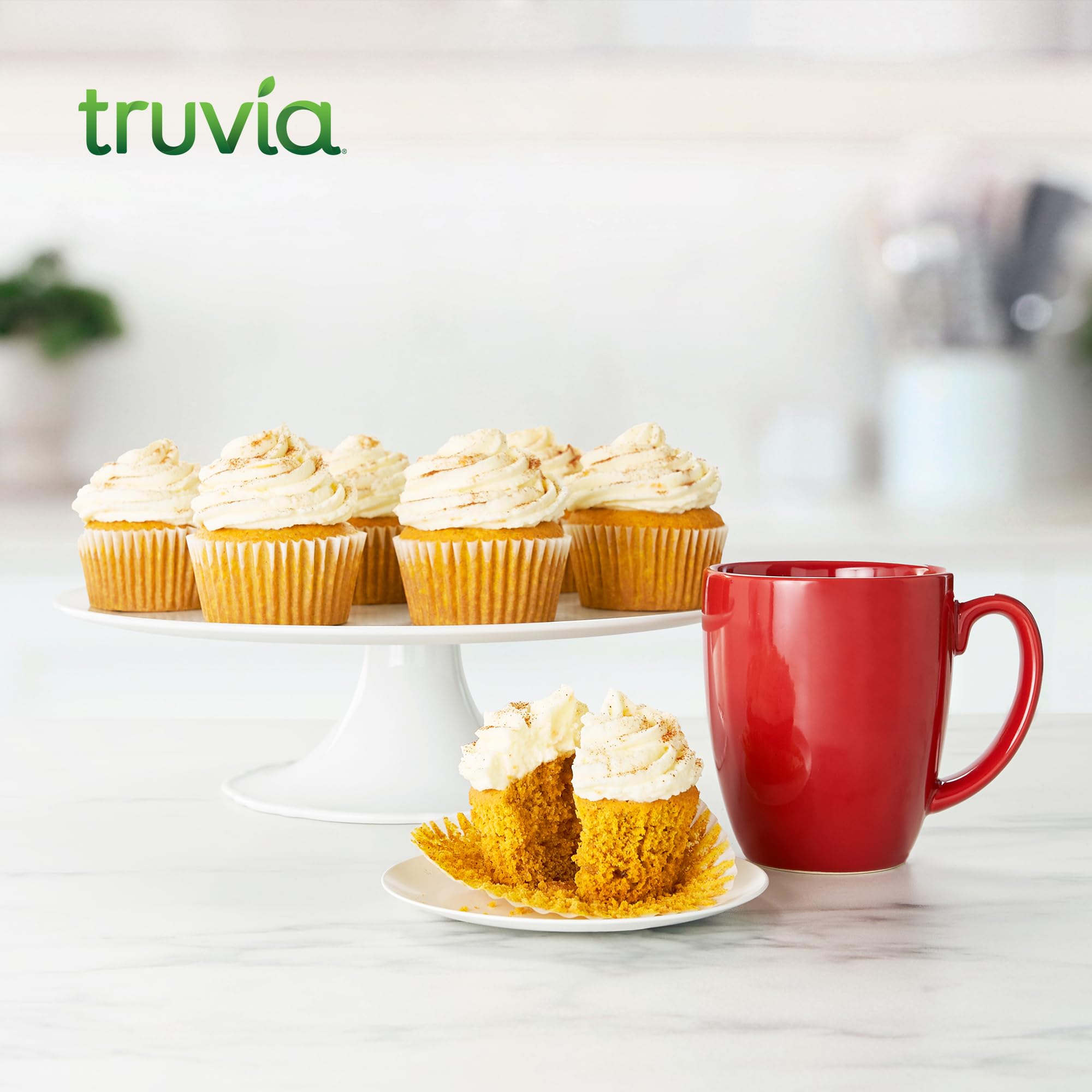 Truvia Sweet Complete coffee-cup shows zero-calorie sweetness for beverages.