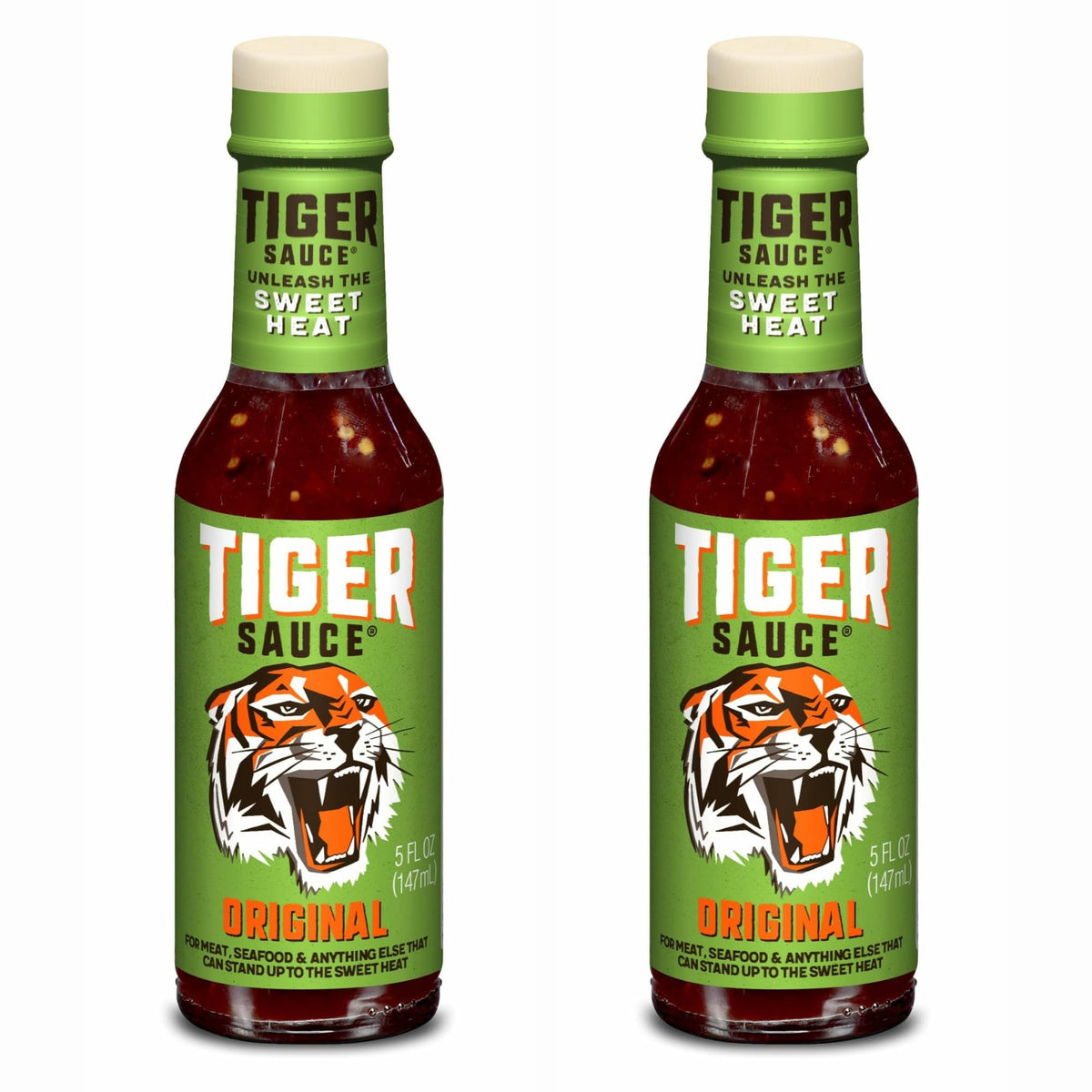 Try Me Tiger Sauce bottle front view showing bold flavor for meals