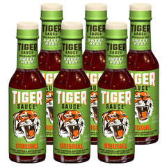 Try Me Tiger Sauce Original bottle—cayenne-based finish ideal for meats