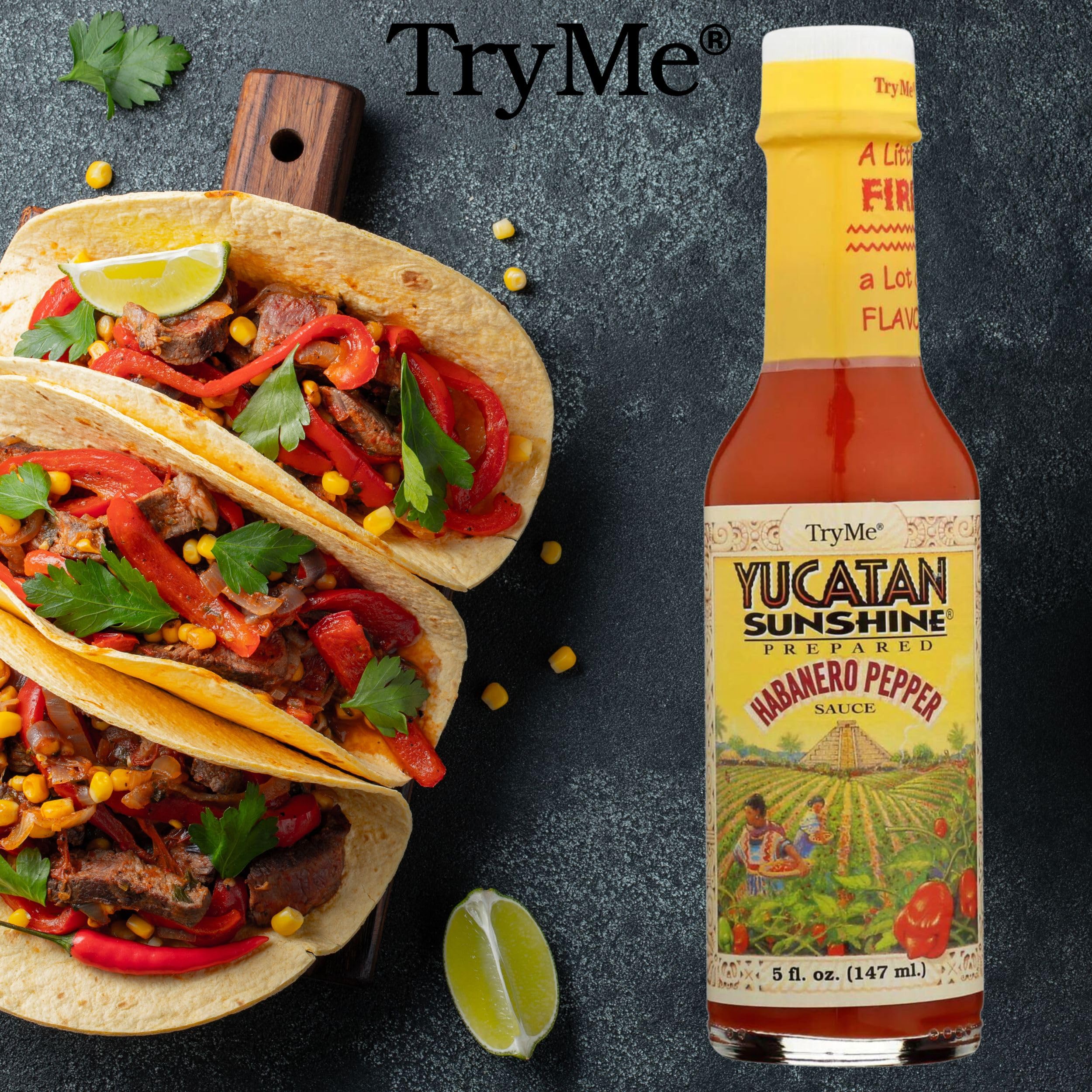 Try Me Yucatan Sunshine pour action highlights smooth pour and versatile kick.
