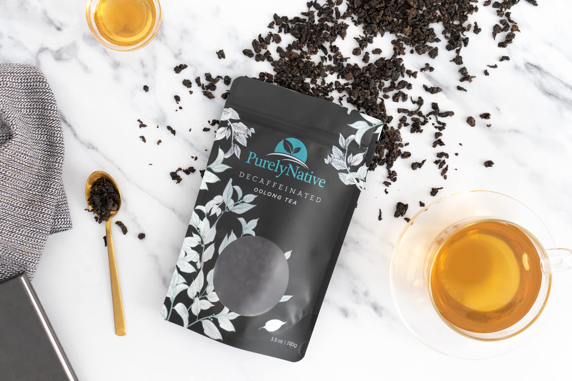 TRYVERA hot brew setup delivers a smooth, caffeine-free oolong experience.