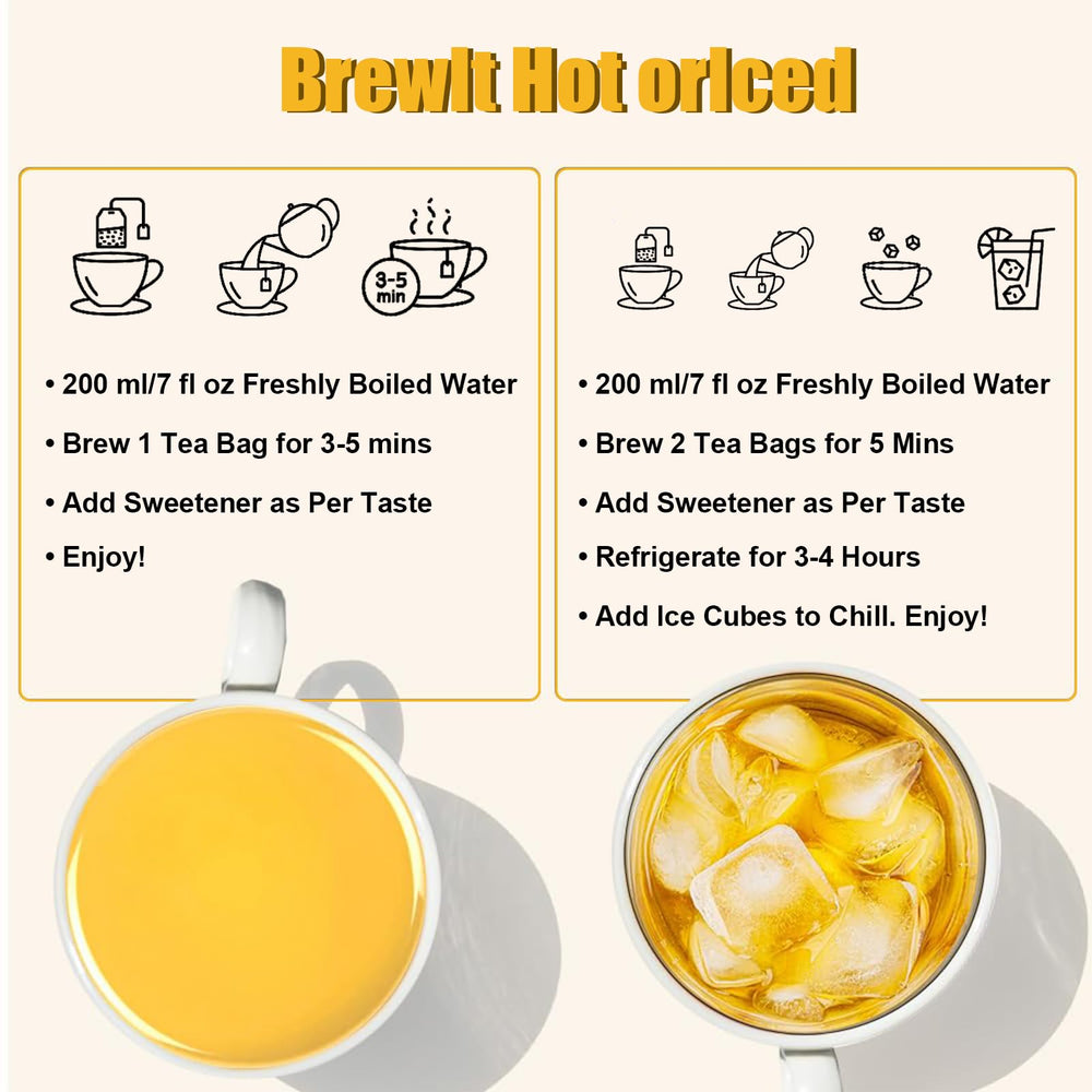 Tsoneoo steeping a hot cup of turmeric-ginger-cinnamon tea for flavor