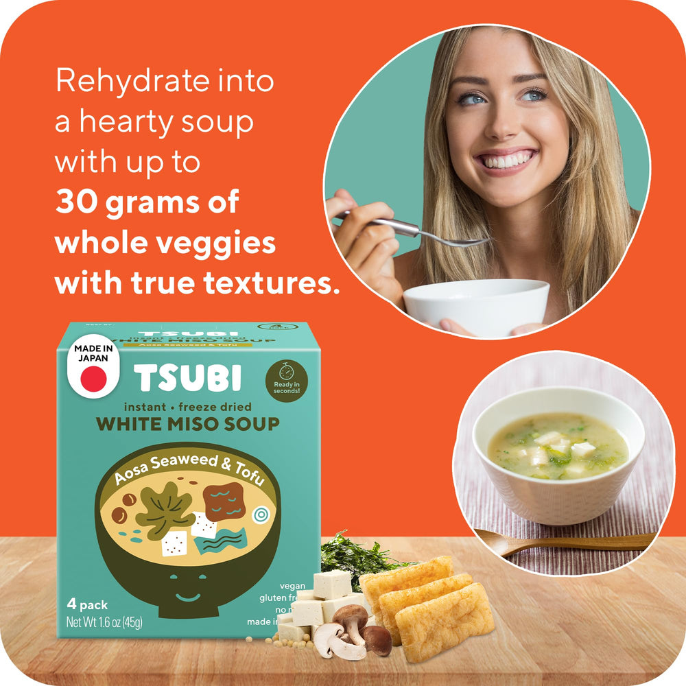 Tsubi Soup packaging featuring HACCP ISO 22000 seal for traceability