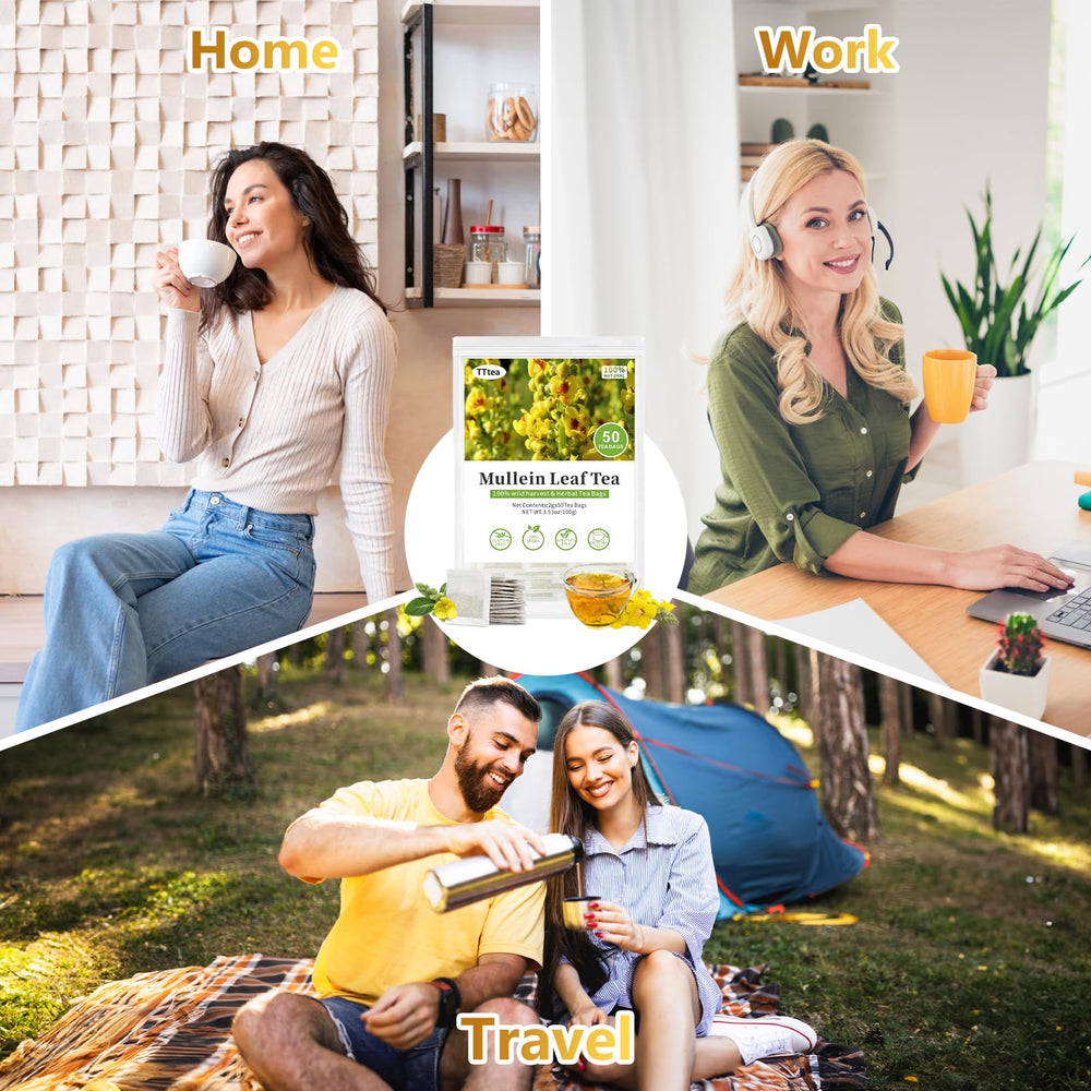 TTTea smoker-friendly mullein tea, comforting aroma for respiratory wellness.