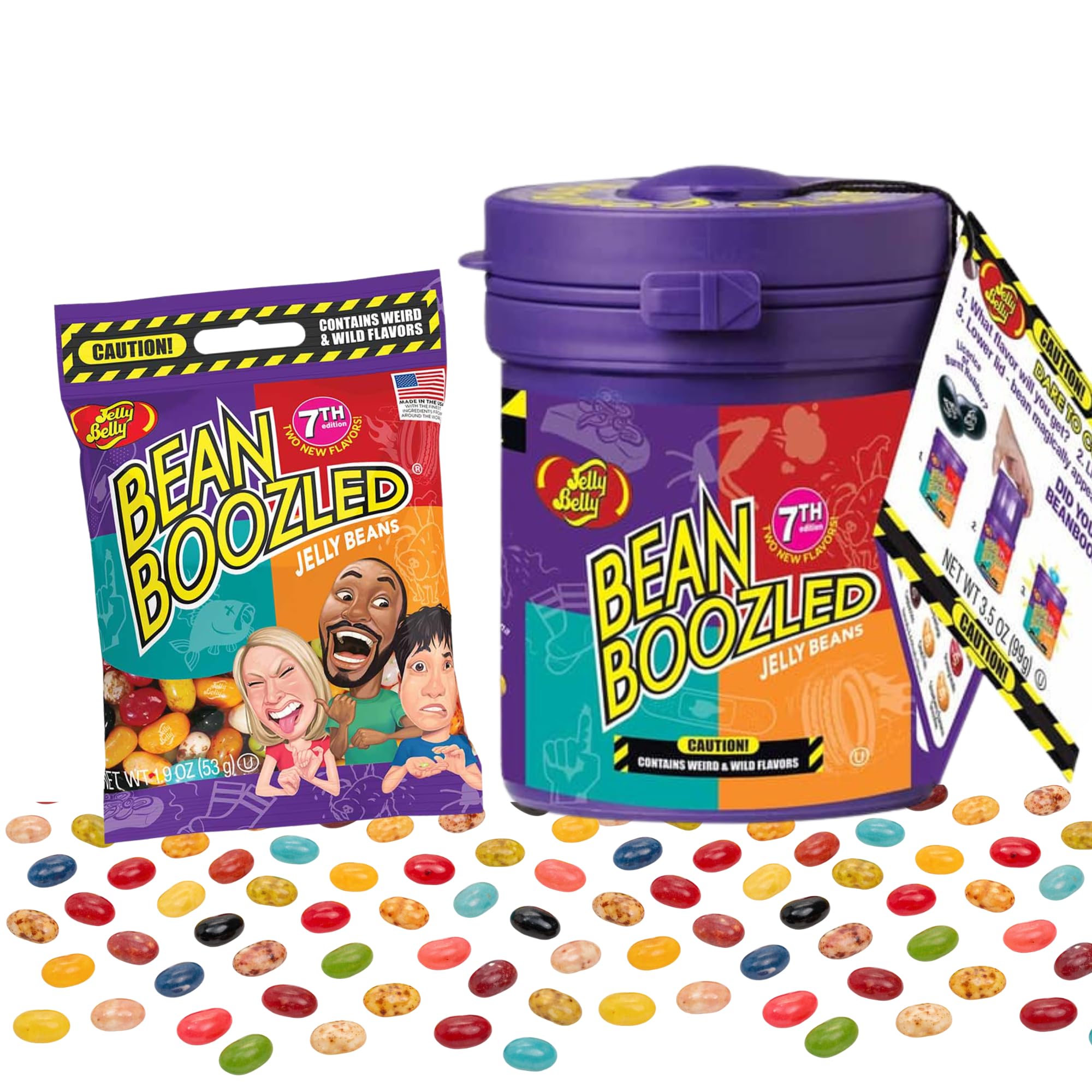 TULLIPAK BeanBoozled dispenser open for a dare-filled party night