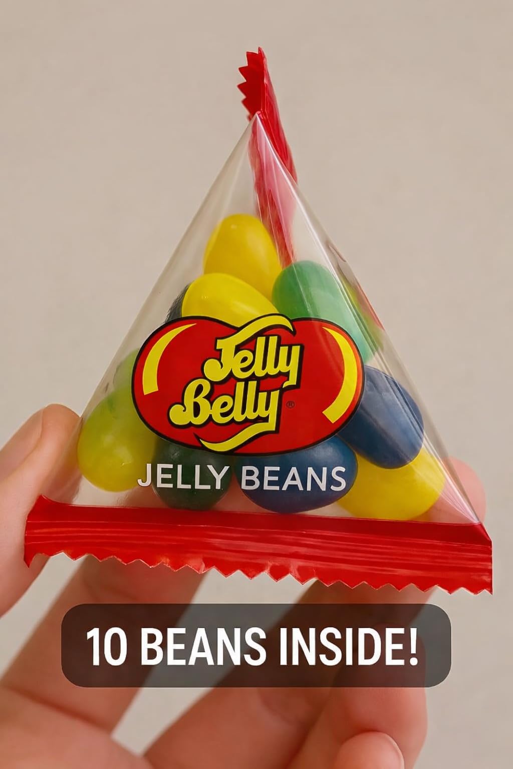 TULLIPAK jelly bean 0-28oz mini bag offering controlled portions for snacking.