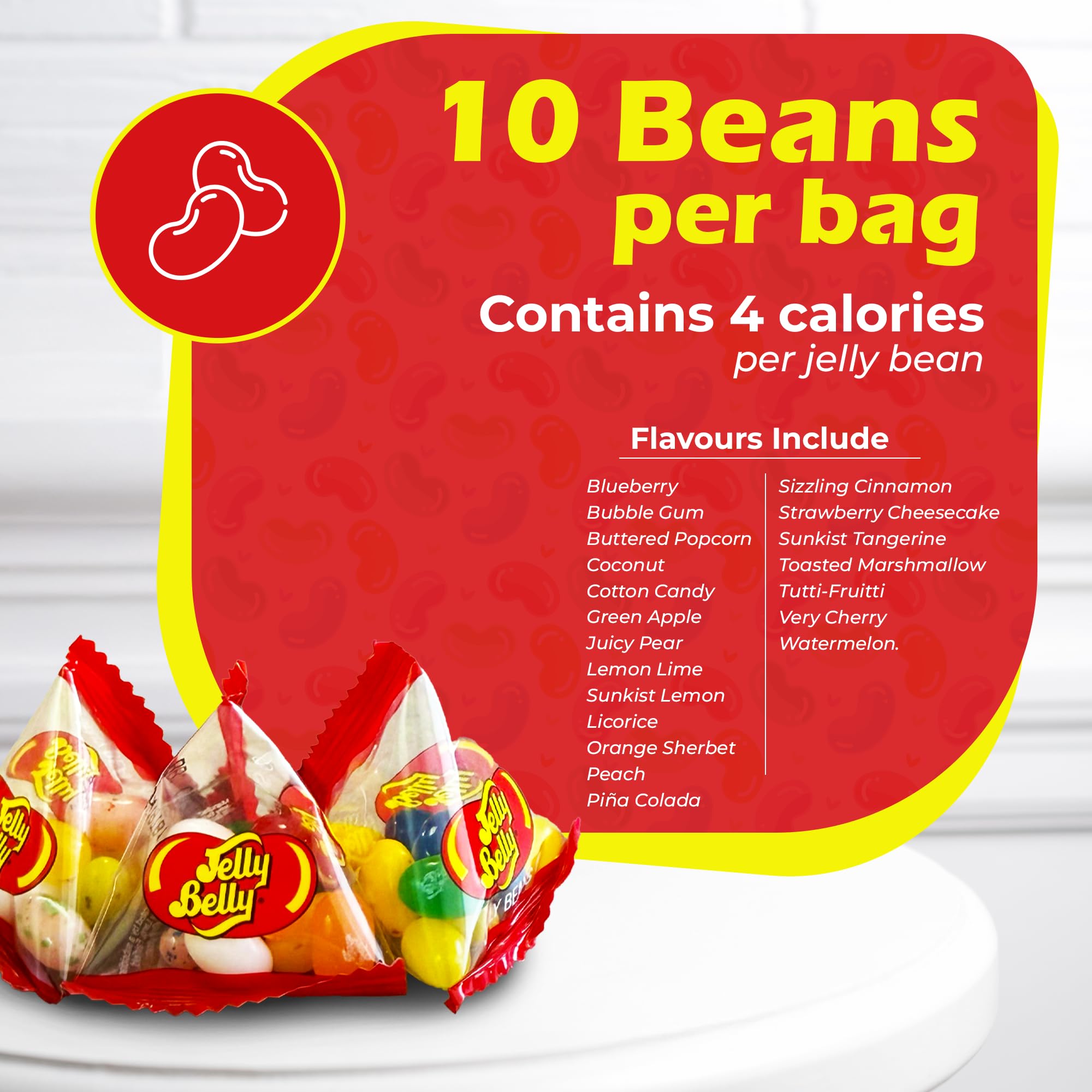 TULLIPAK jelly bean on-the-go snack ideal for lunchboxes and purses.