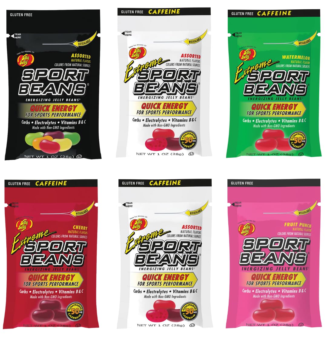 TULLIPAK Jelly Bean Sport Beans Variety Pack for on-the-go energy during workouts
