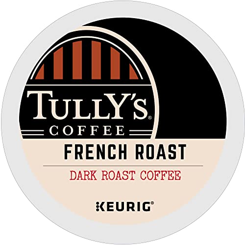 Tully's French Roast K-Cup full display on counter
