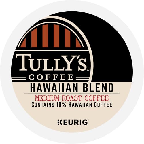 Aroma of Tully's Hawaiian Blend fills the kitchen, inviting coffee moments.