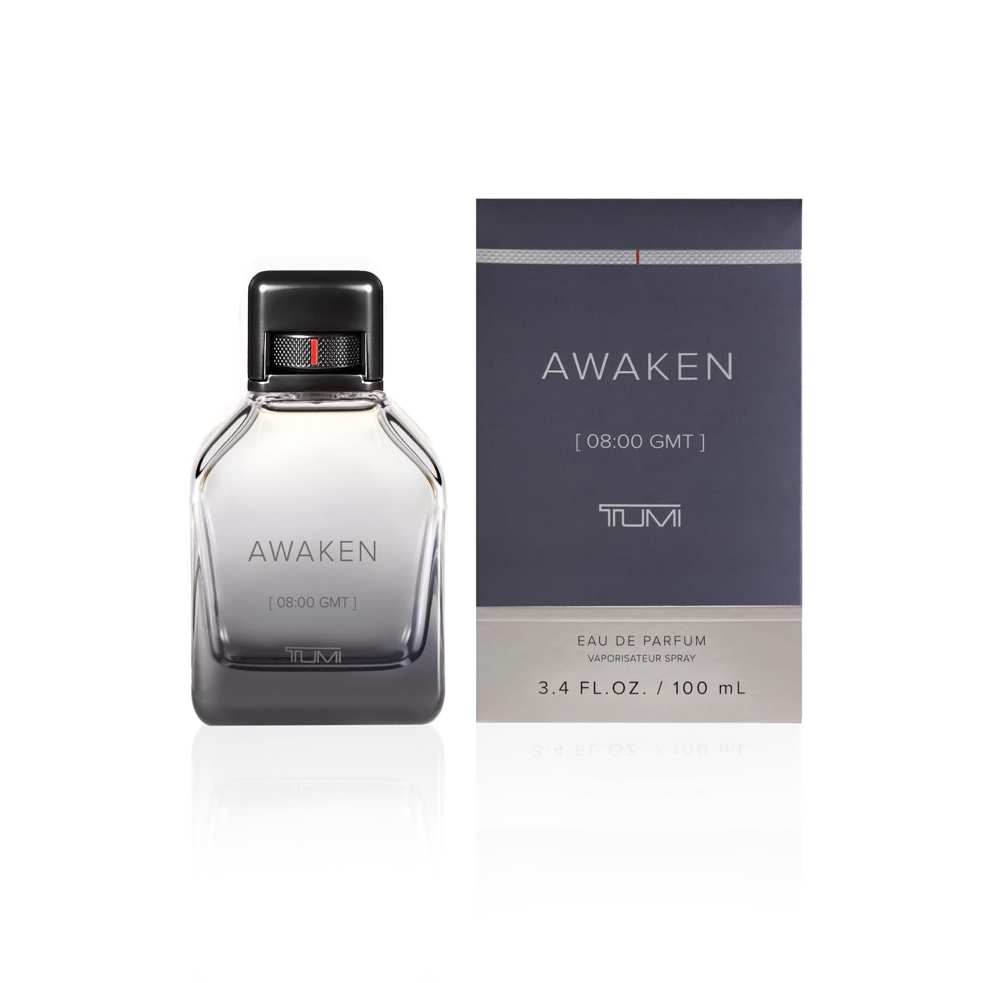 Tumi Awaken for Men edp bottle with spray cap for daily fragrance