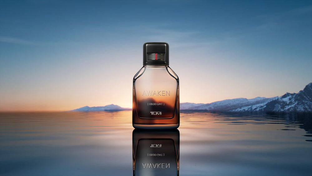Tumi Awaken for Men edp mist dispersion for seamless scent reach