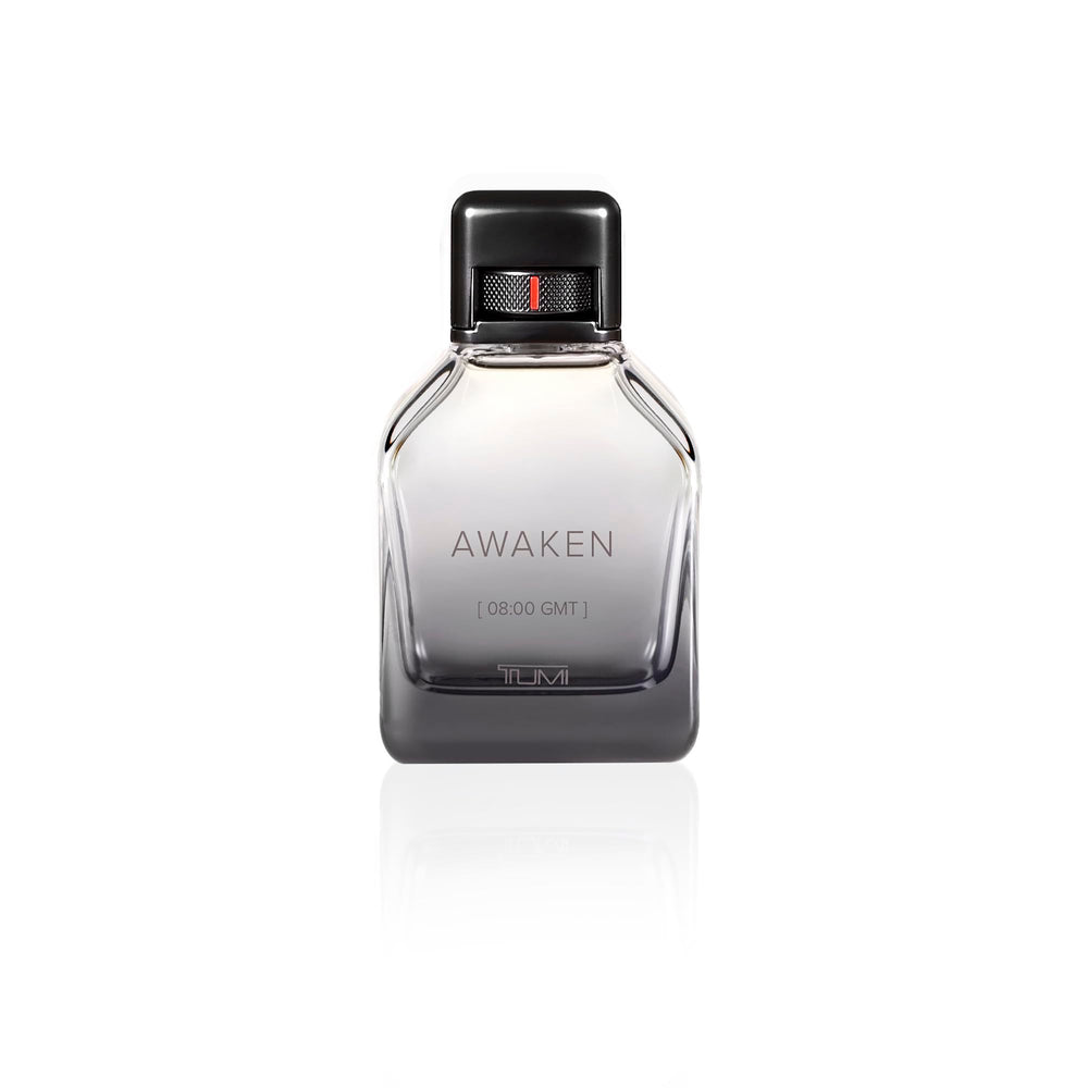 Tumi Awaken edp spray cap compact bottle for on-the-go confidence