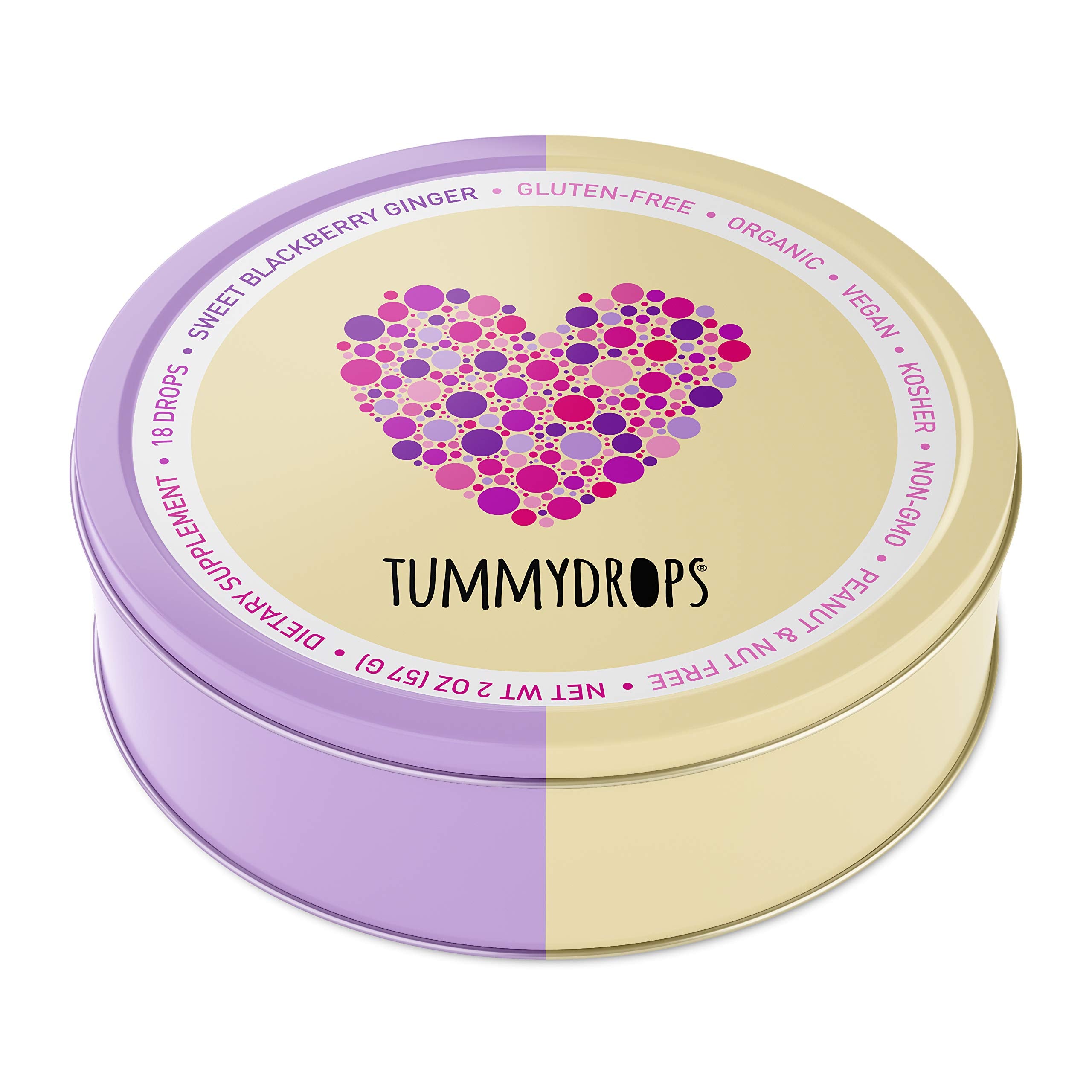 Tummydrops GFCO seal indicating gluten-free certification.