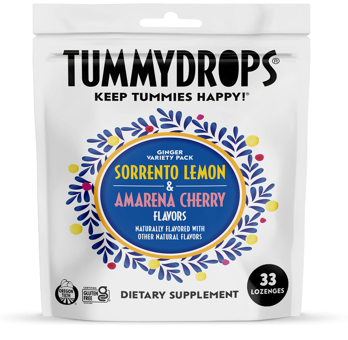 Tummydrops Ginger Italy Inspired Variety Pack bottle shown for on-the-go digestive support