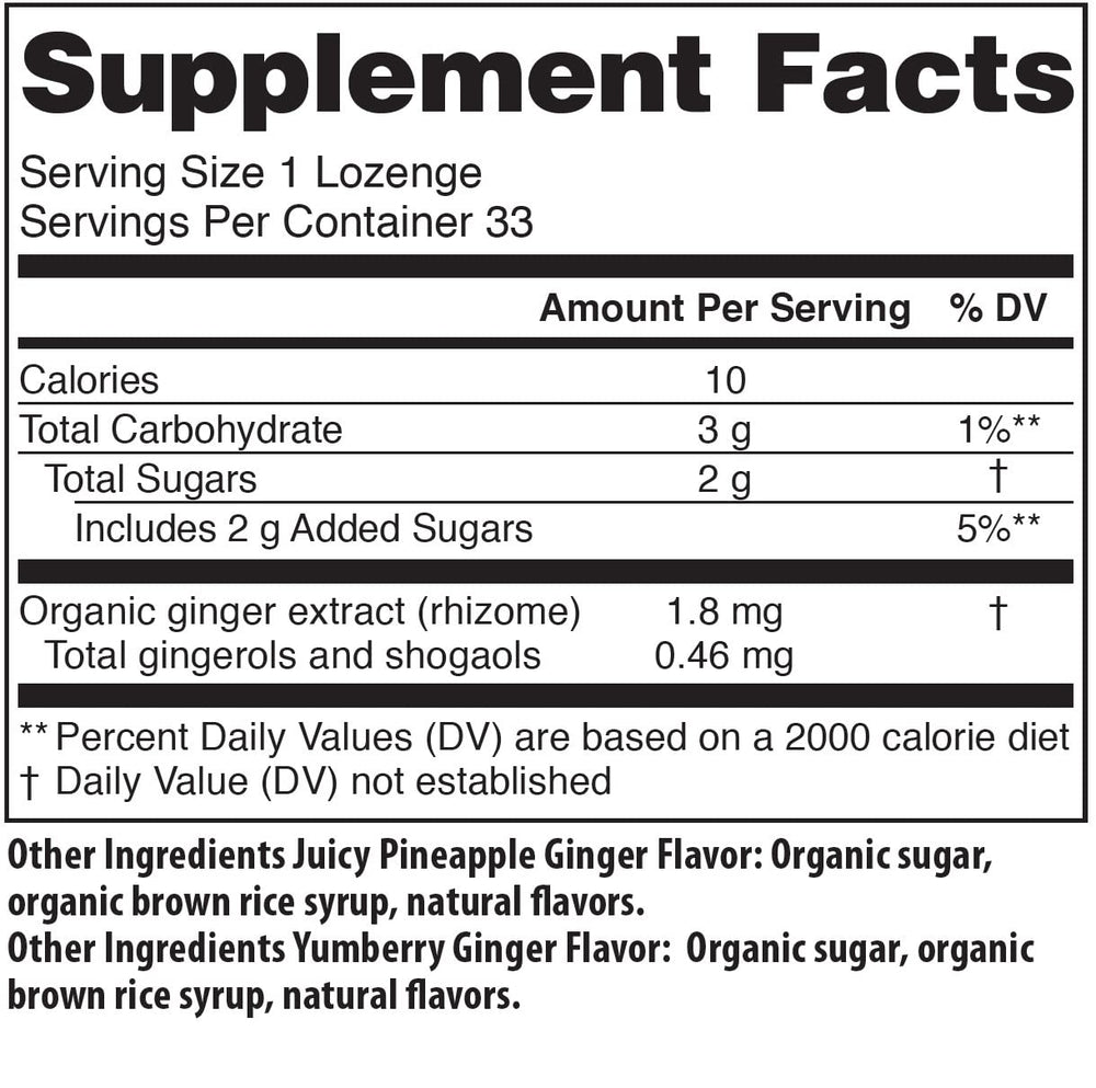 Tummydrops box showing Kof-K kosher certification