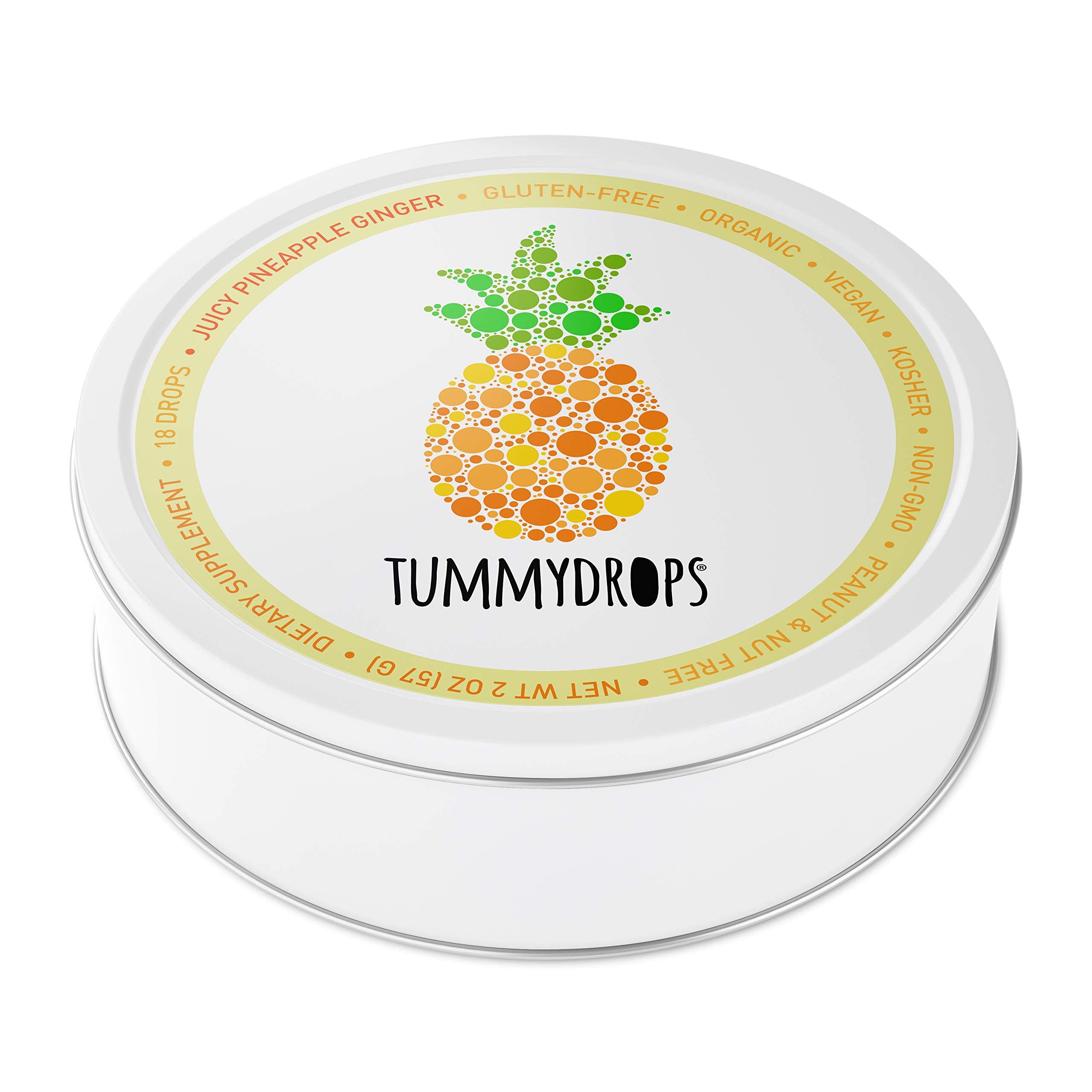 Tummydrops Kof-K kosher seal signaling certified kosher status.