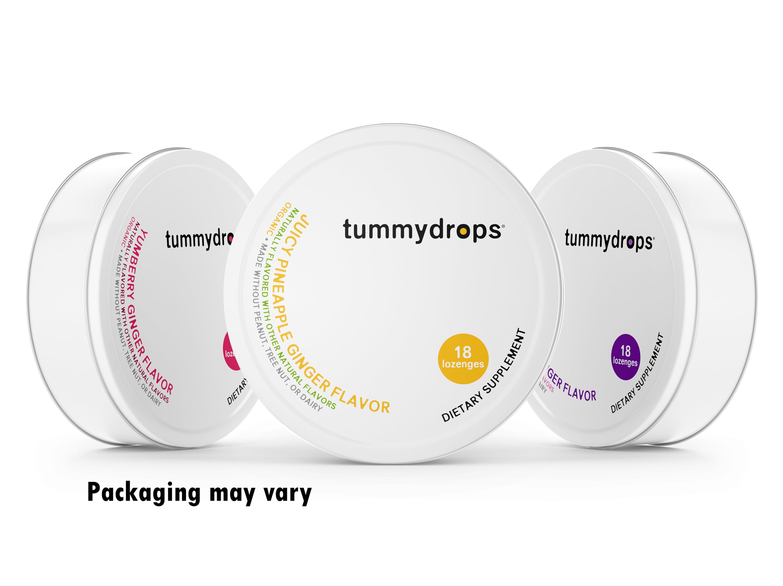 Tummydrops USDA Organic seal indicating certified organic ingredients.