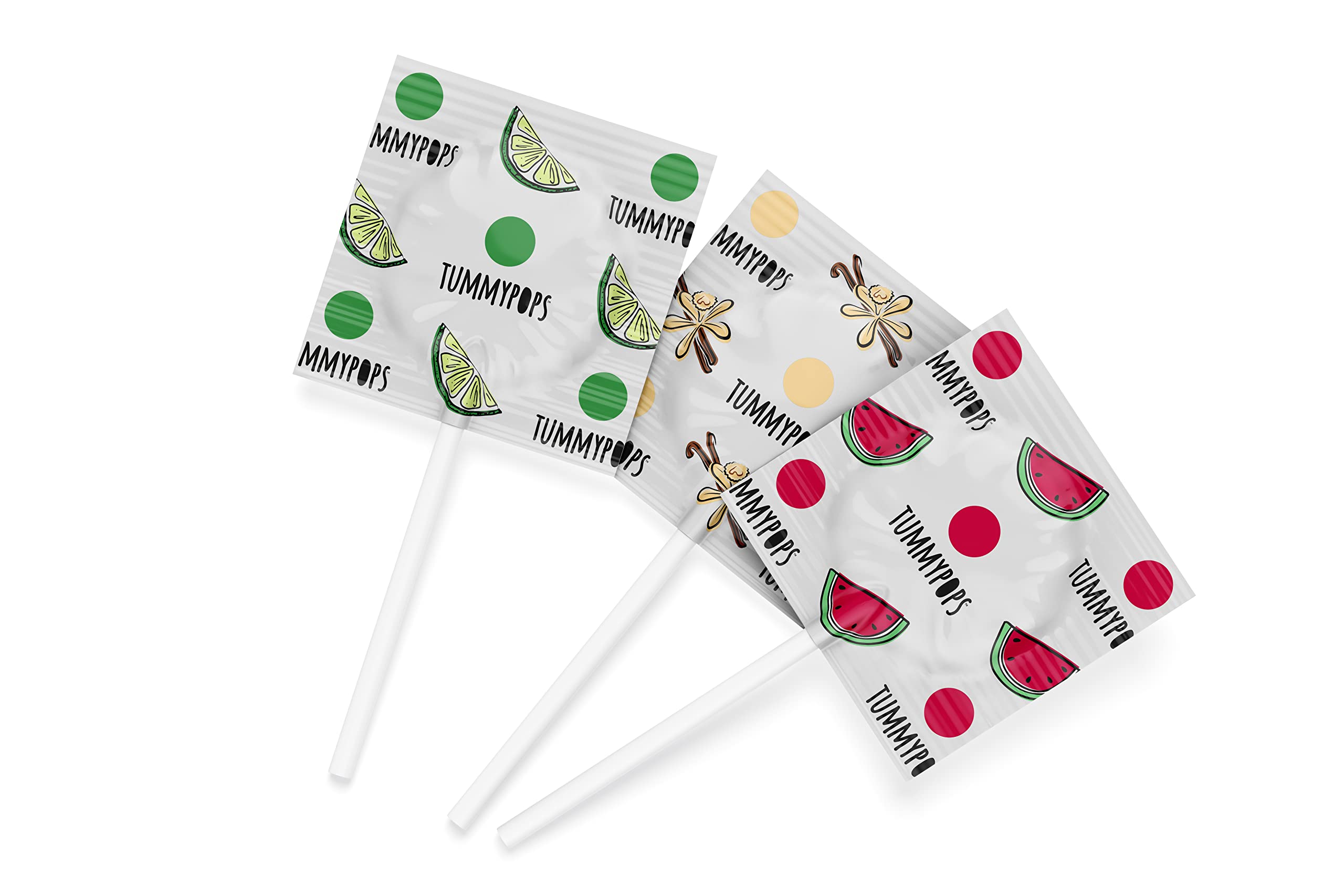 Tummypops Lime Peppermint close-up with bright citrus mint note.