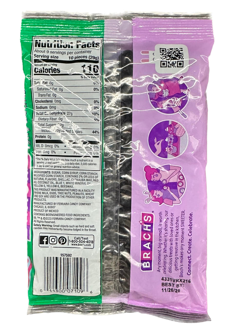 Tundras Black Licorice jelly beans eggs shape close-up for Easter celebrations