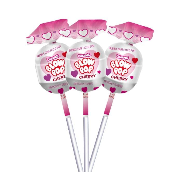 Tundras Charm Blow Pops cherry center candy with dual texture