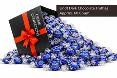 Tundras Dark Chocolate LindtTruffles gift box open, ready for gifting and sharing.