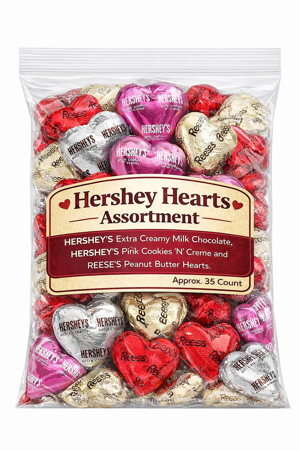 Tundras individually wrapped milk chocolate hearts for easy gifting