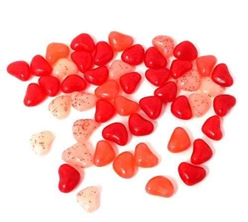 Tundras Jelly Hearts color assortment highlighting red, white and pink hues for Valentine's snacking.