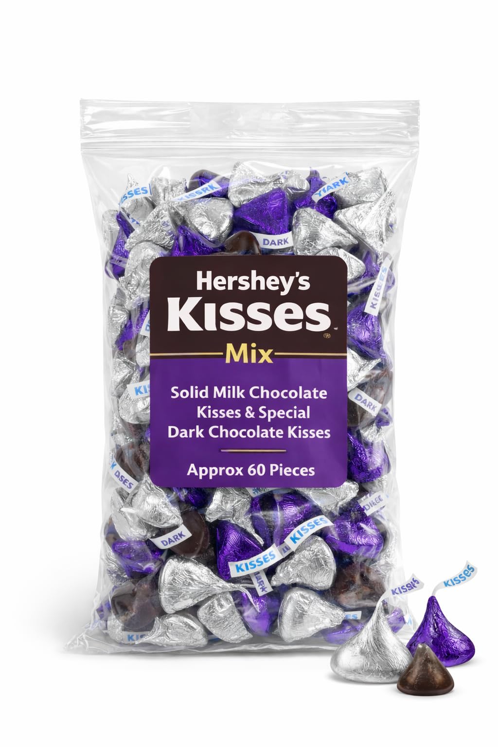 Tundras KISSES milk chocolate in silver foil, ideal for quick indulgence