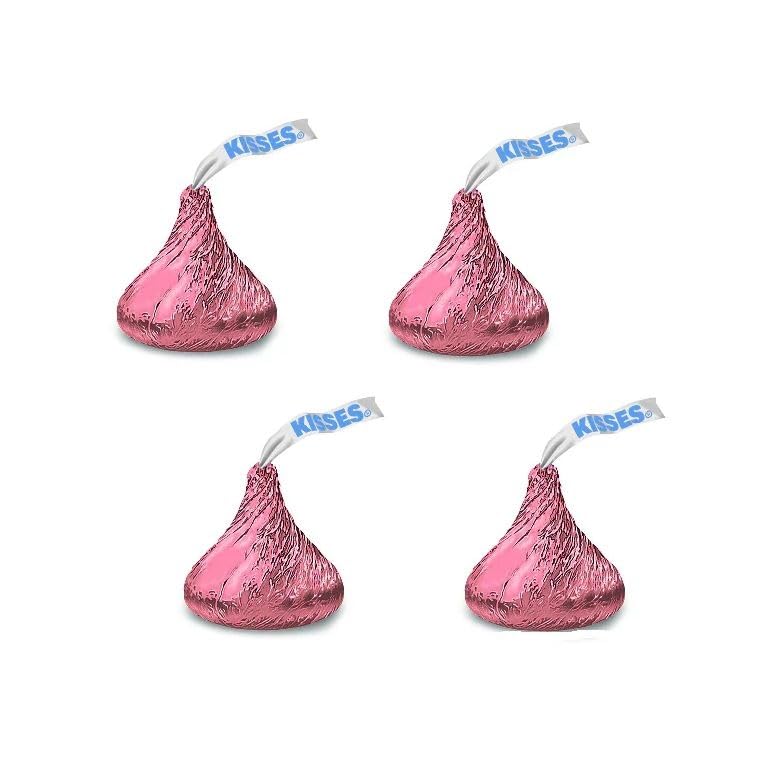 Tundras KISSES bulk display showing pink candies for party favors.