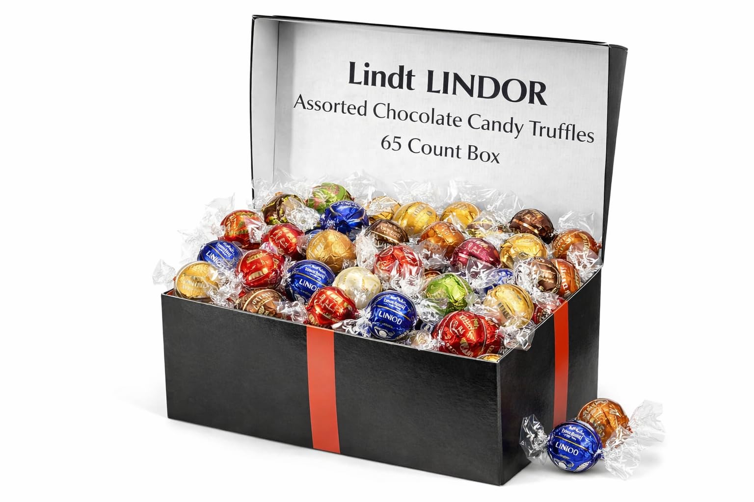 Tundras Lind.t Assorted Truffles 65-count box for gifting and sharing at gatherings.