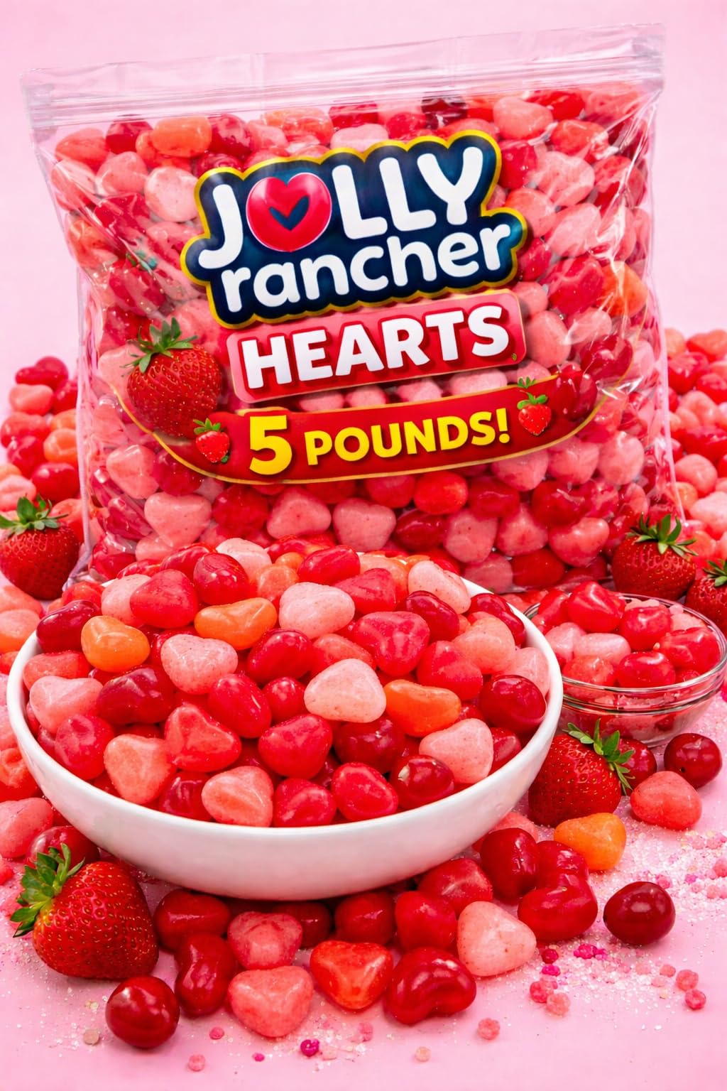 Tundras office reception bowl filled with festive jelly beans.