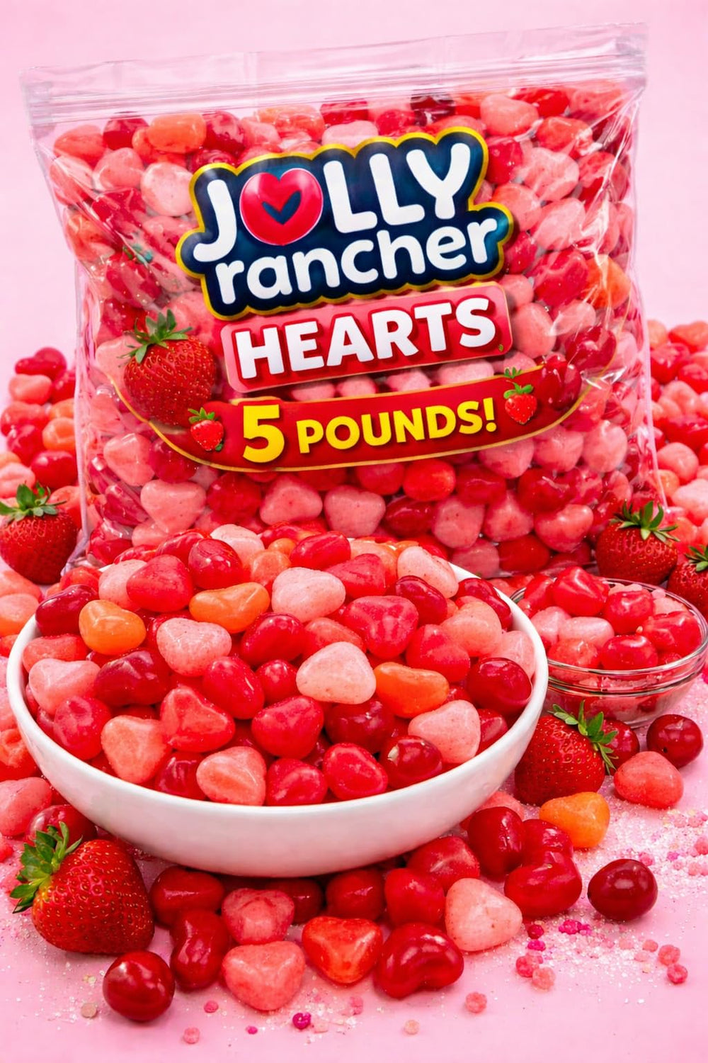 Tundras office reception bowl filled with festive jelly beans.