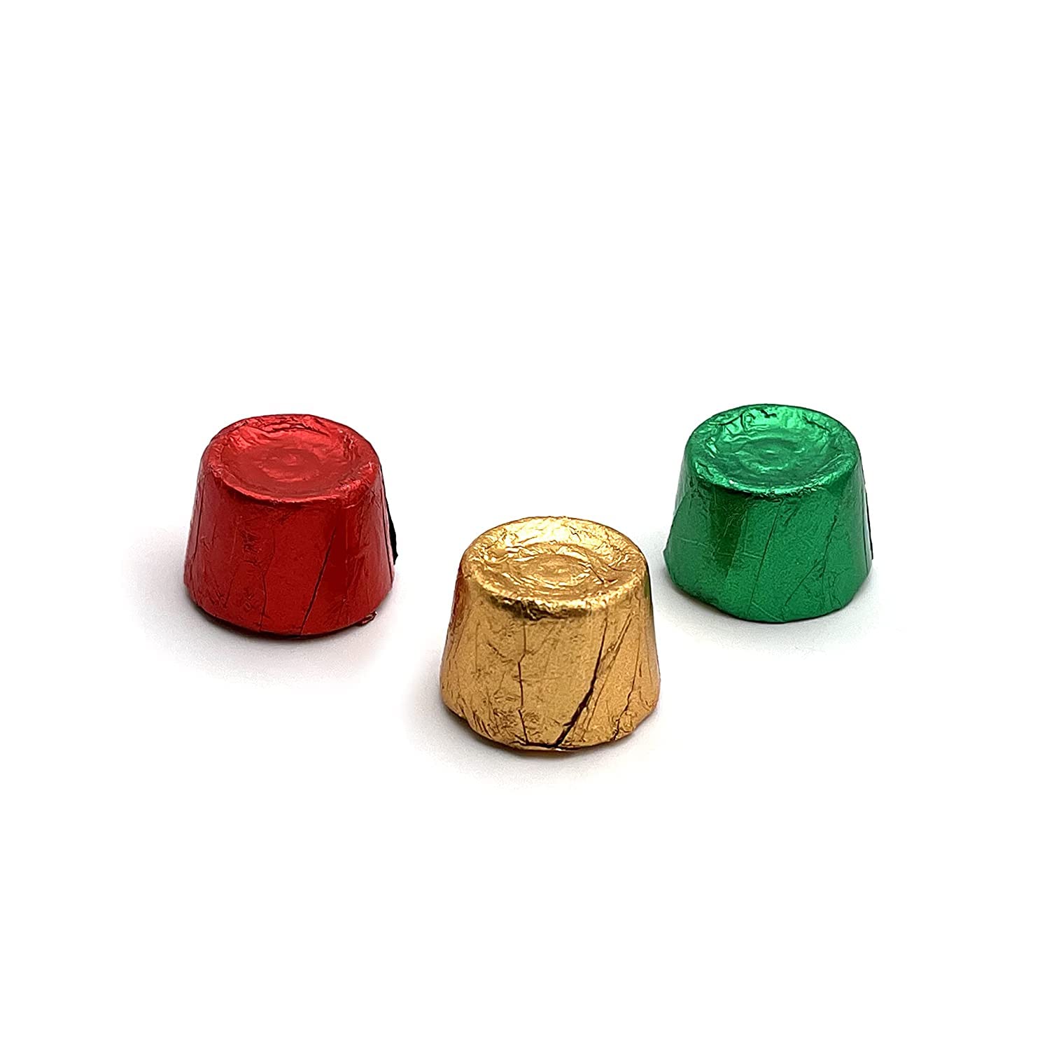 Rollo creamy caramels with milk chocolate coating, perfect for party snacks.