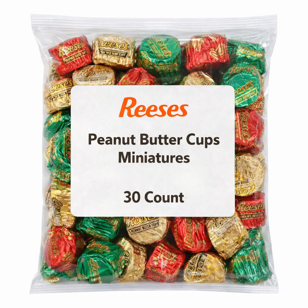 Tundras St. Patrick's Day peanut butter cups with green foil, perfect for festive dessert displays.
