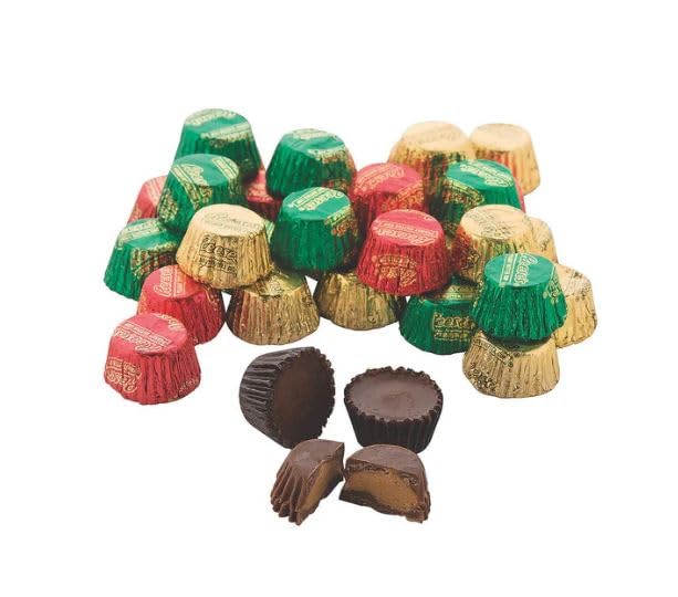 Tundras peanut butter cups in red foil wrappers, ideal for gift baskets and party favors.