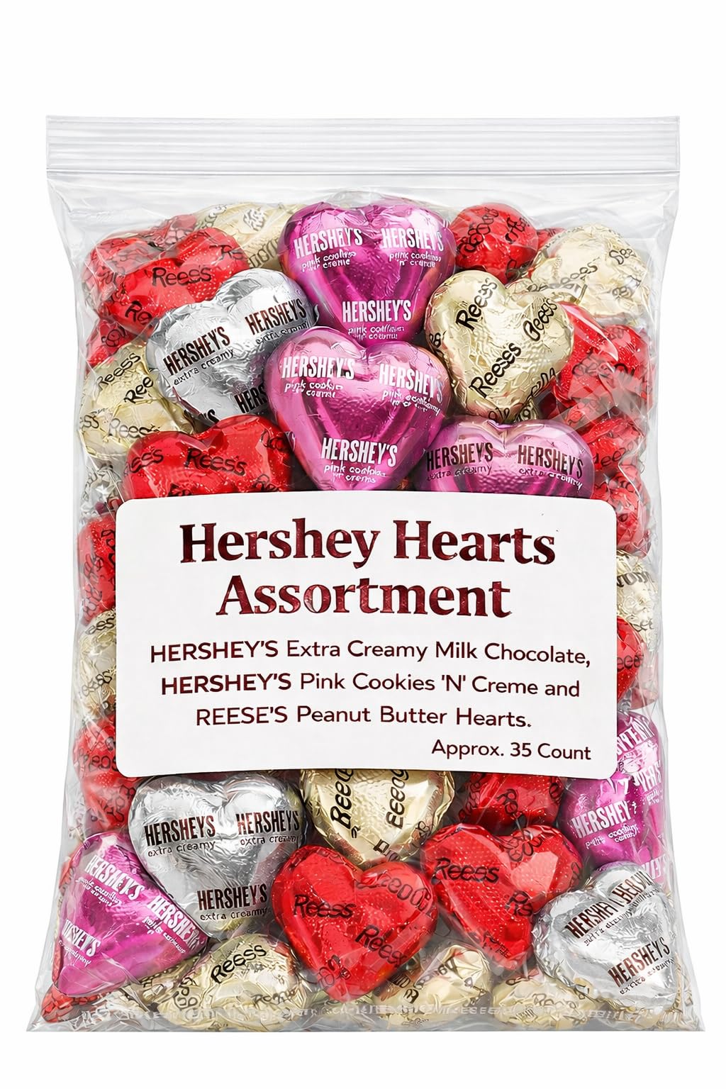 Tundras Valentines Day candy mix with 35 pieces, ideal for parties and sharing
