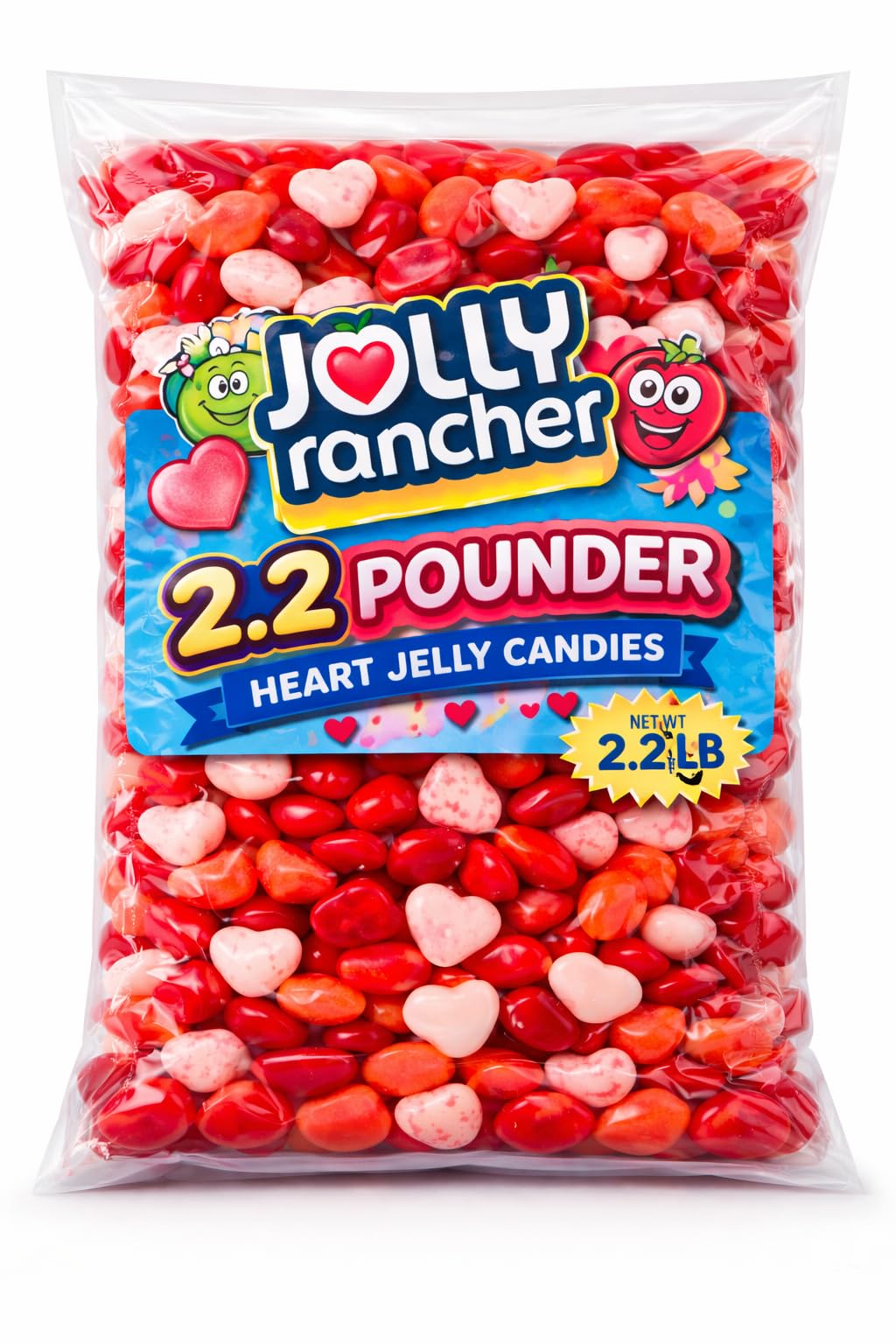 Tundras Valentine’s Day Jelly Hearts pack shot for sharing at parties.