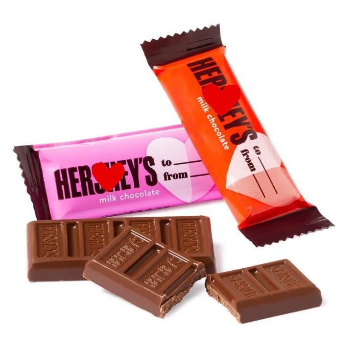 Tundras Valentine's Day milk chocolate bars with heart To & From wrappers ideal for sharing.