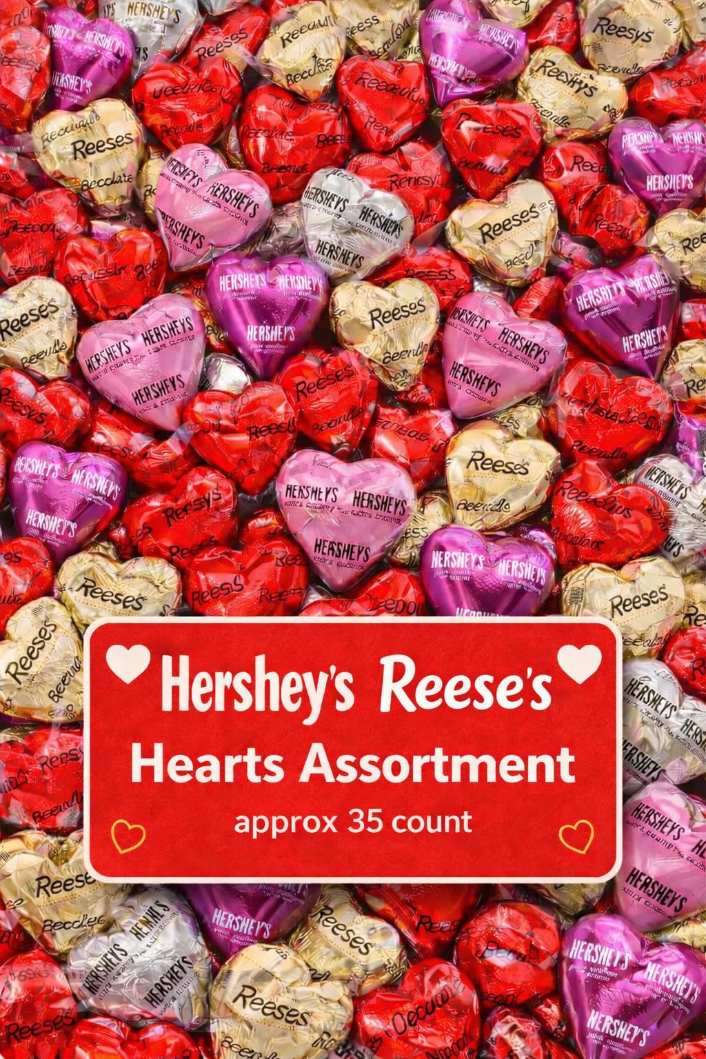 Tundras Valentines Day milk chocolate hearts in pastel foil packaging, gift-ready presentation