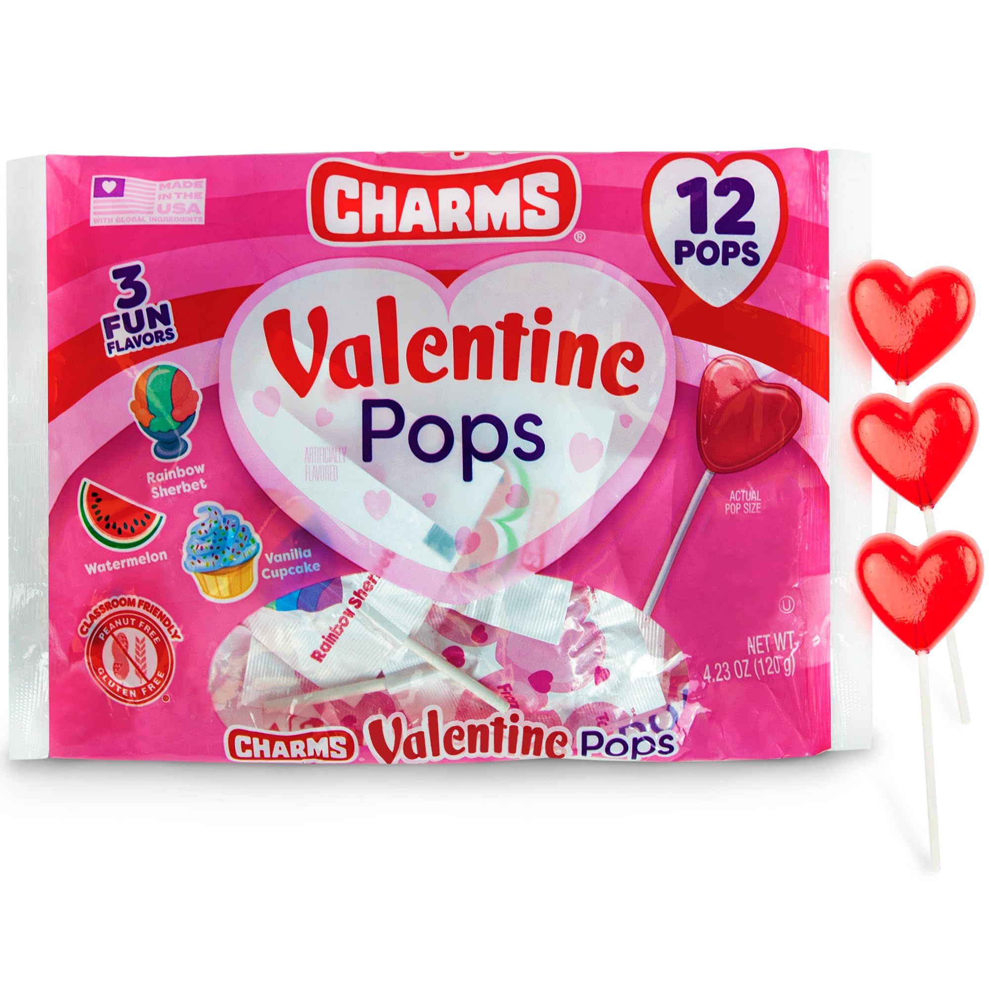 Tundras Valentine's heart lollipops with To and From imprint, ideal for gifts and celebrations