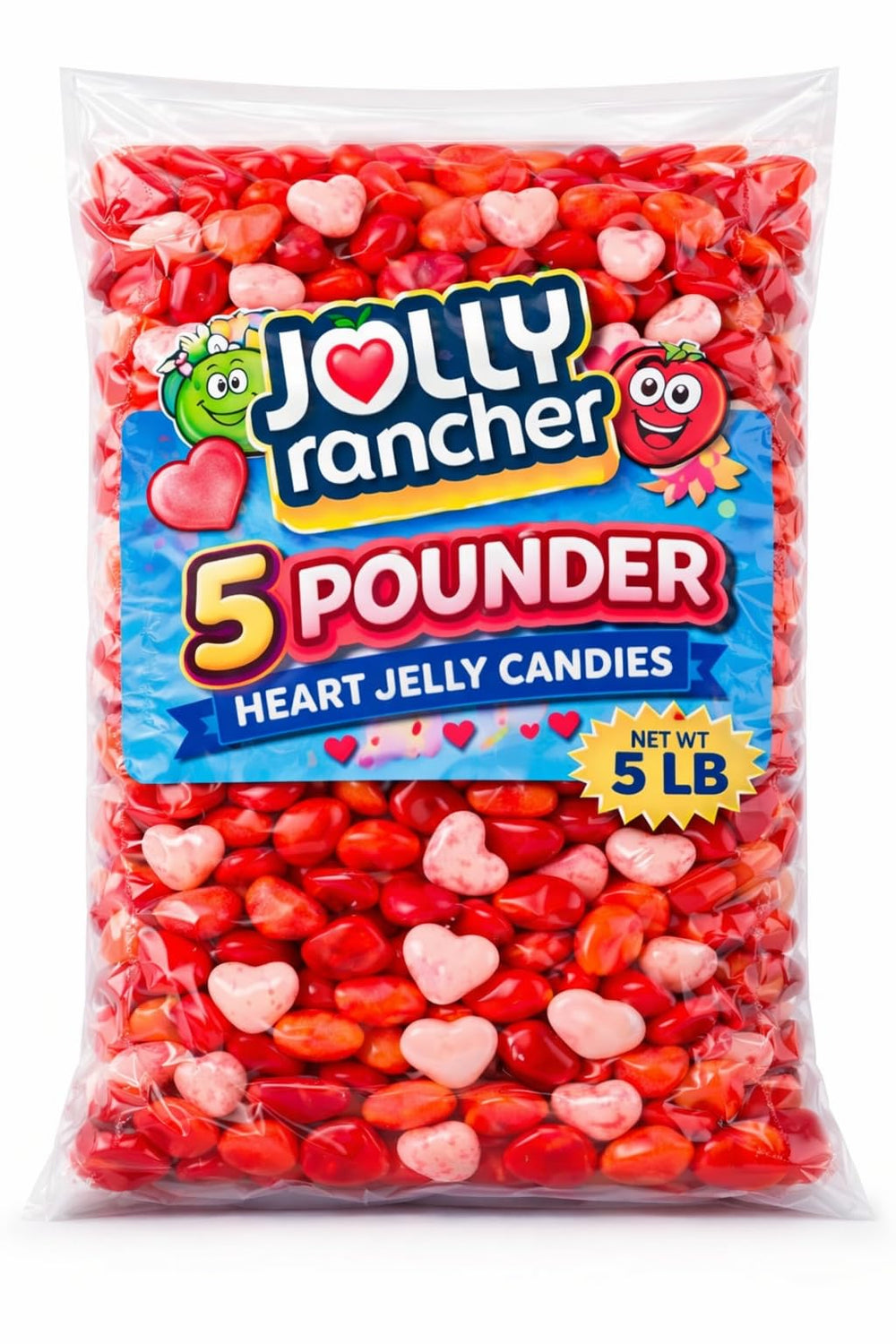Tundras Valentine’s Day snack with colorful heart candies.